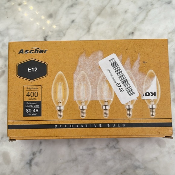 5 pack Ascher 4W E 12 LED Bulbs - Picture 8 of 10